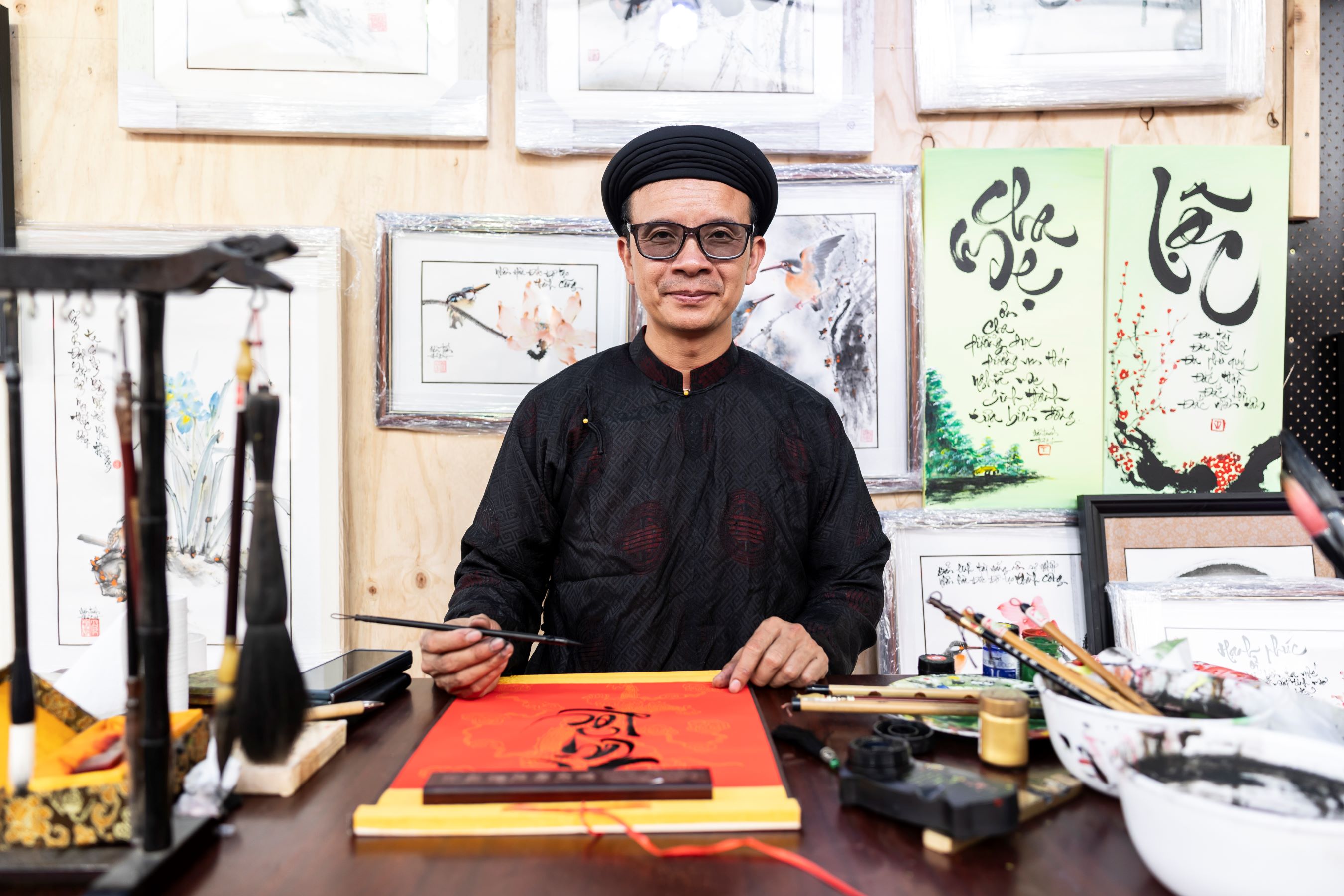 Calligraphy demonstrations