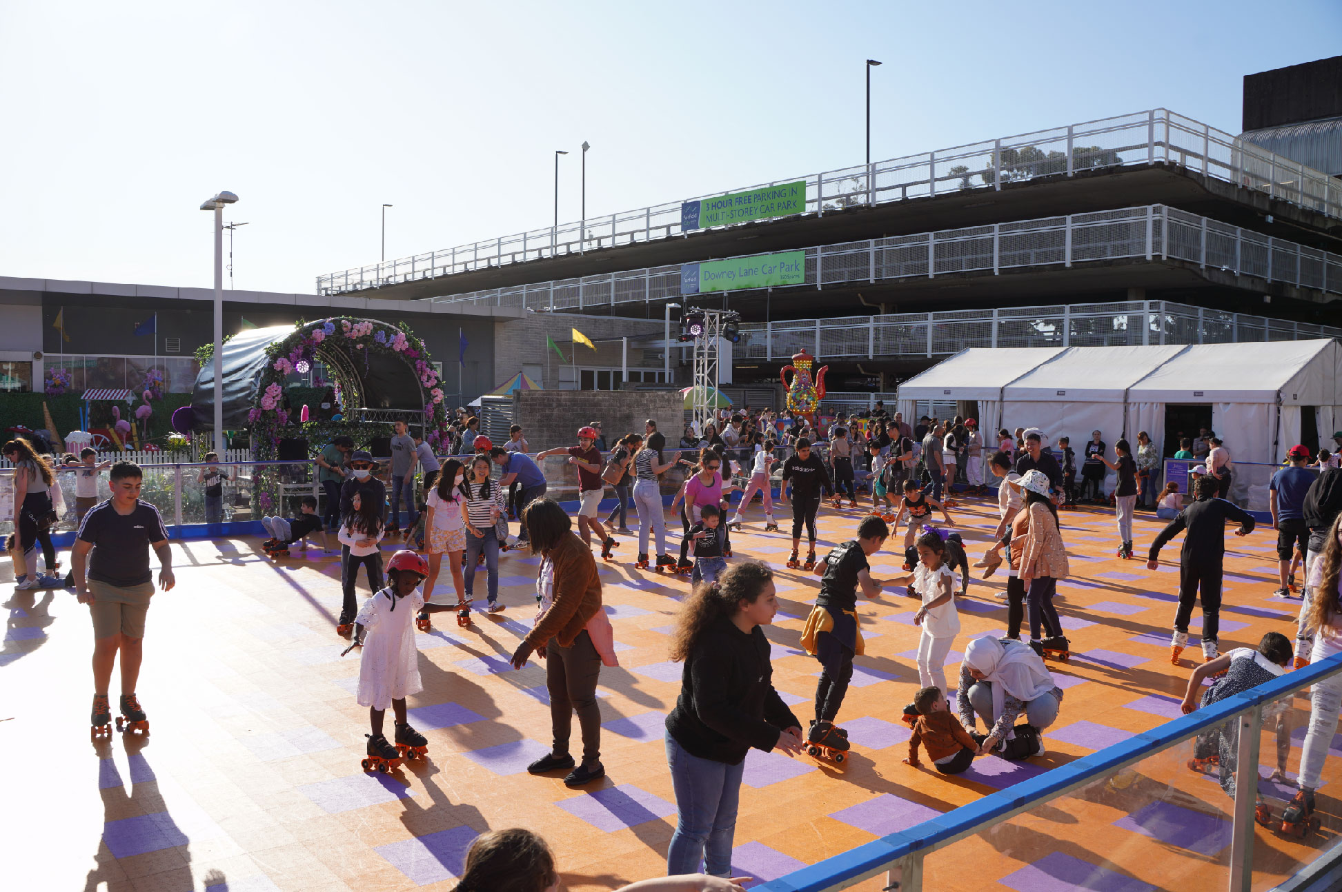 Roller skating rink at Fairfield Spring Fest 2022