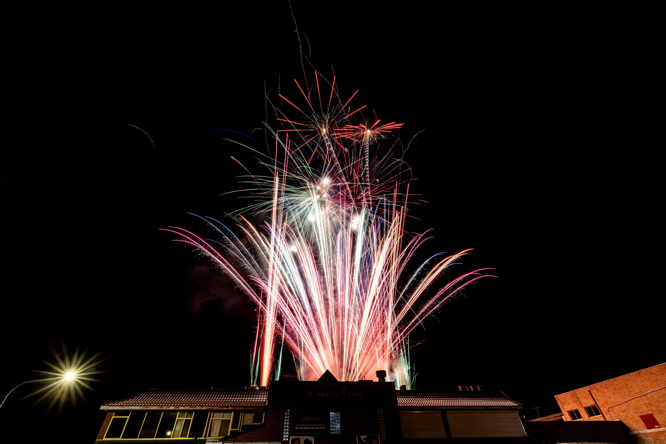 Fireworks at Cabramatta Moon Festival-2023 by Ken Leanfore